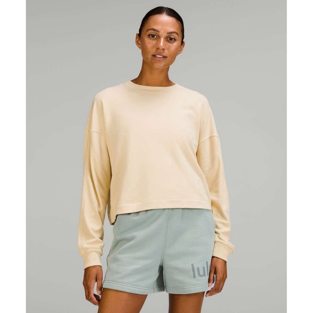 $118 NWT Lululemon Modal Fleece Pullover Prosecco Size 4